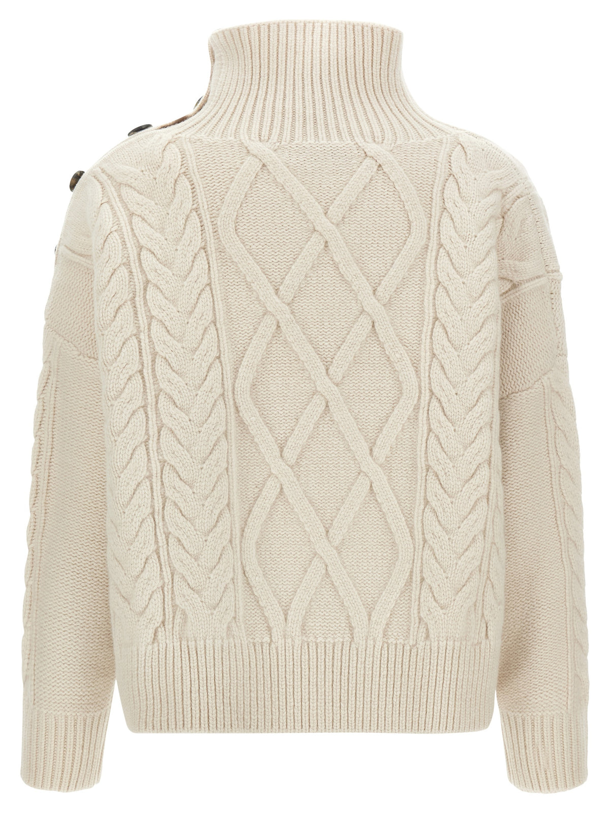 Yves Salomon White Wool Women's Cardigan