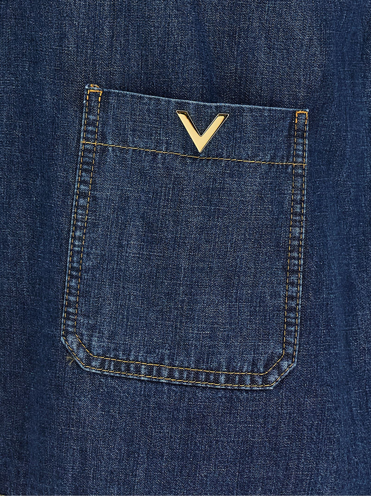 Valentino Garavani Blue Cotton Women's Blouse
