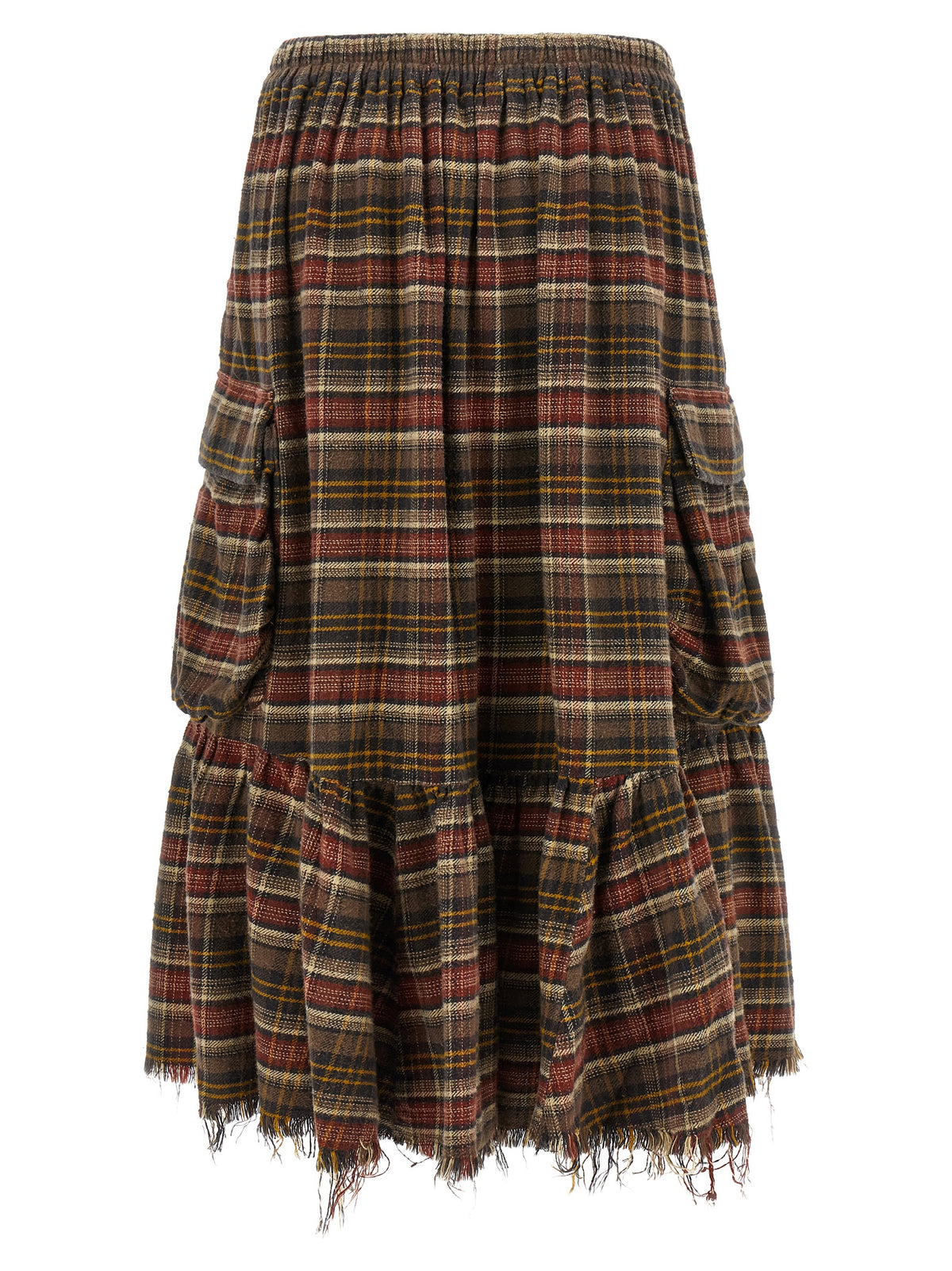 R13 Brown Cotton Mini Women's Skirt