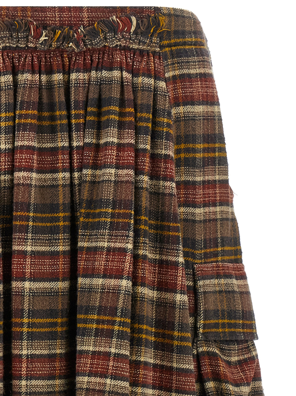 R13 Brown Cotton Mini Women's Skirt