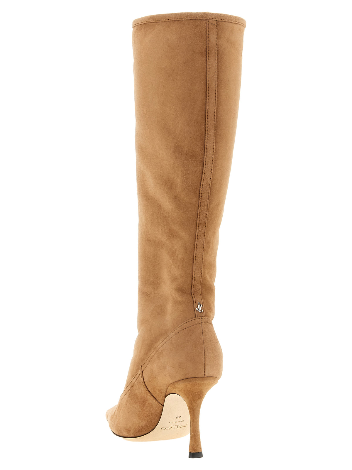 Jimmy Choo Beige Lamb Leather Over The Women's Knee