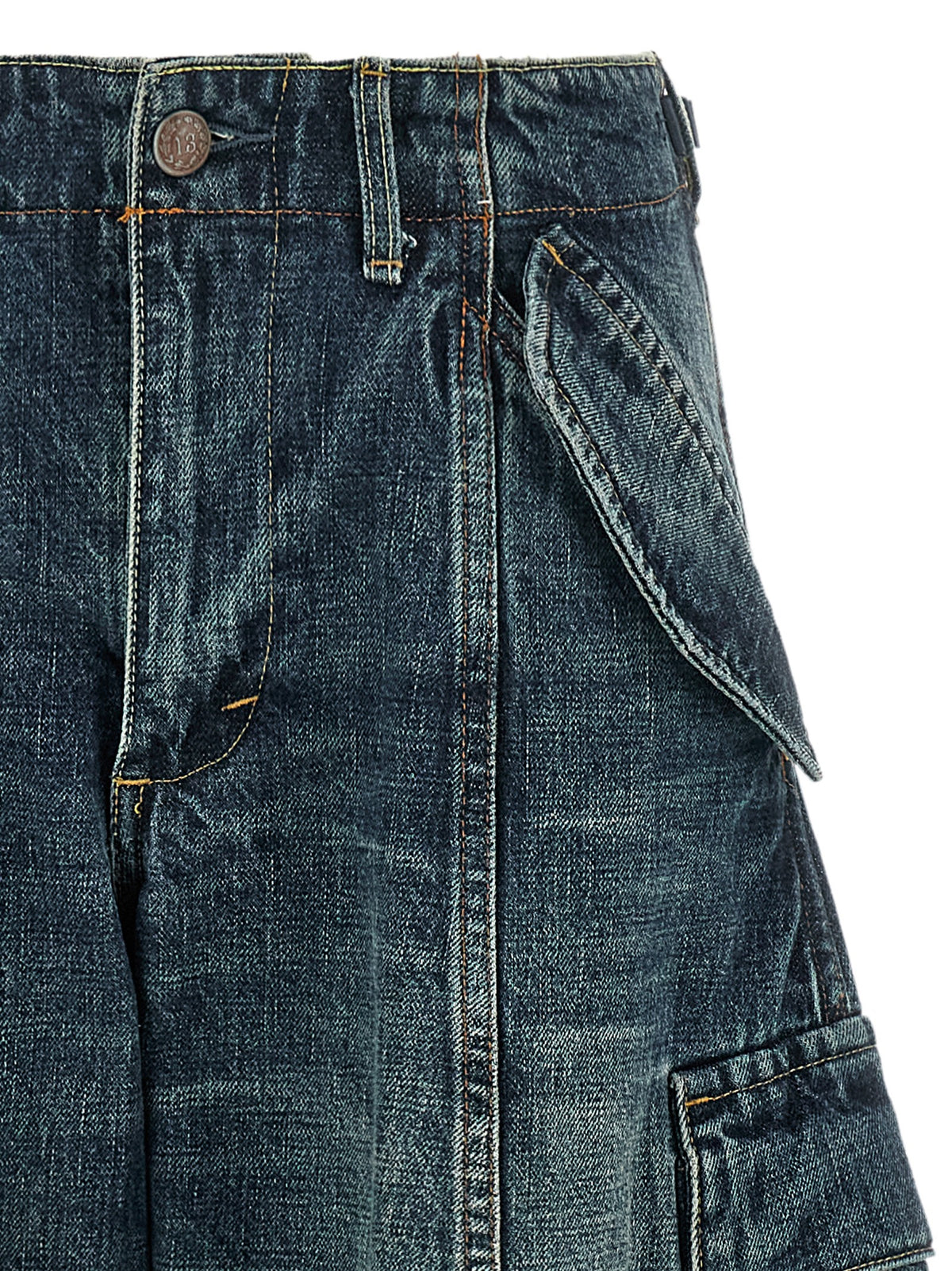 R13 Blue Cotton Jeans Women's Denim