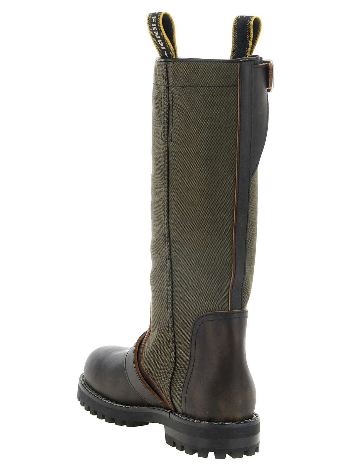 Fendi Bicolor Calfskin Over The Women's Knee