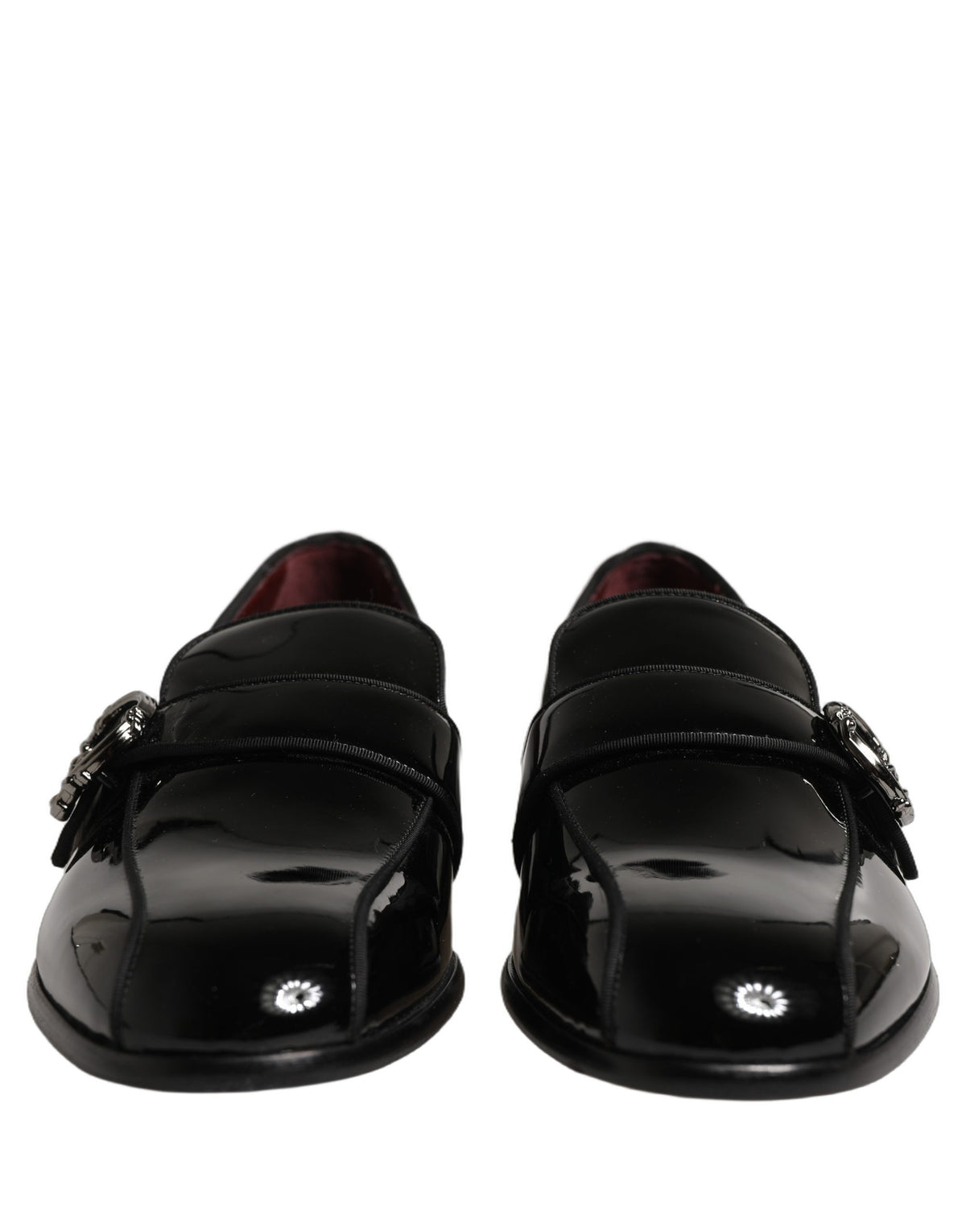 Dolce & Gabbana Black Patent Leather Men Loafers Men's Shoes
