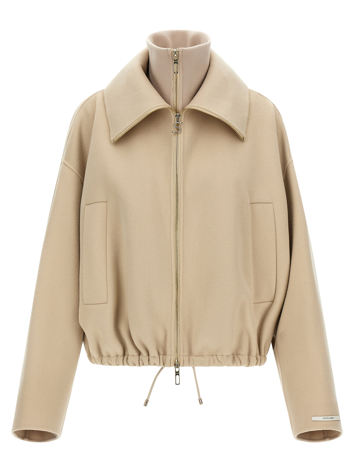 Sportmax Beige Wool Women's Bomber