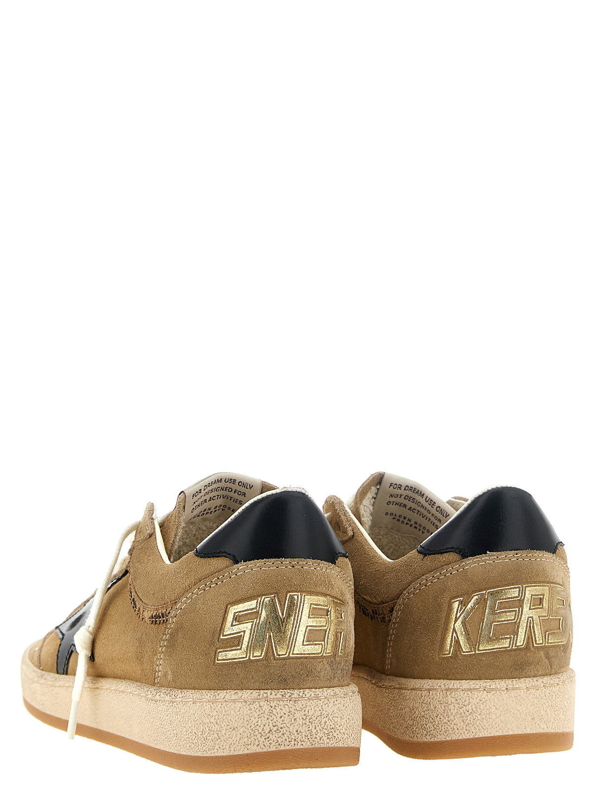 Golden Goose Beige Cowhide Low Top Women's Sneakers
