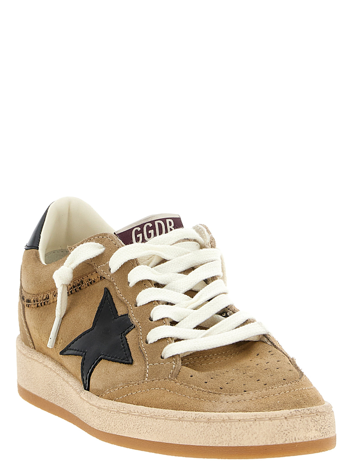 Golden Goose Beige Cowhide Low Top Women's Sneakers