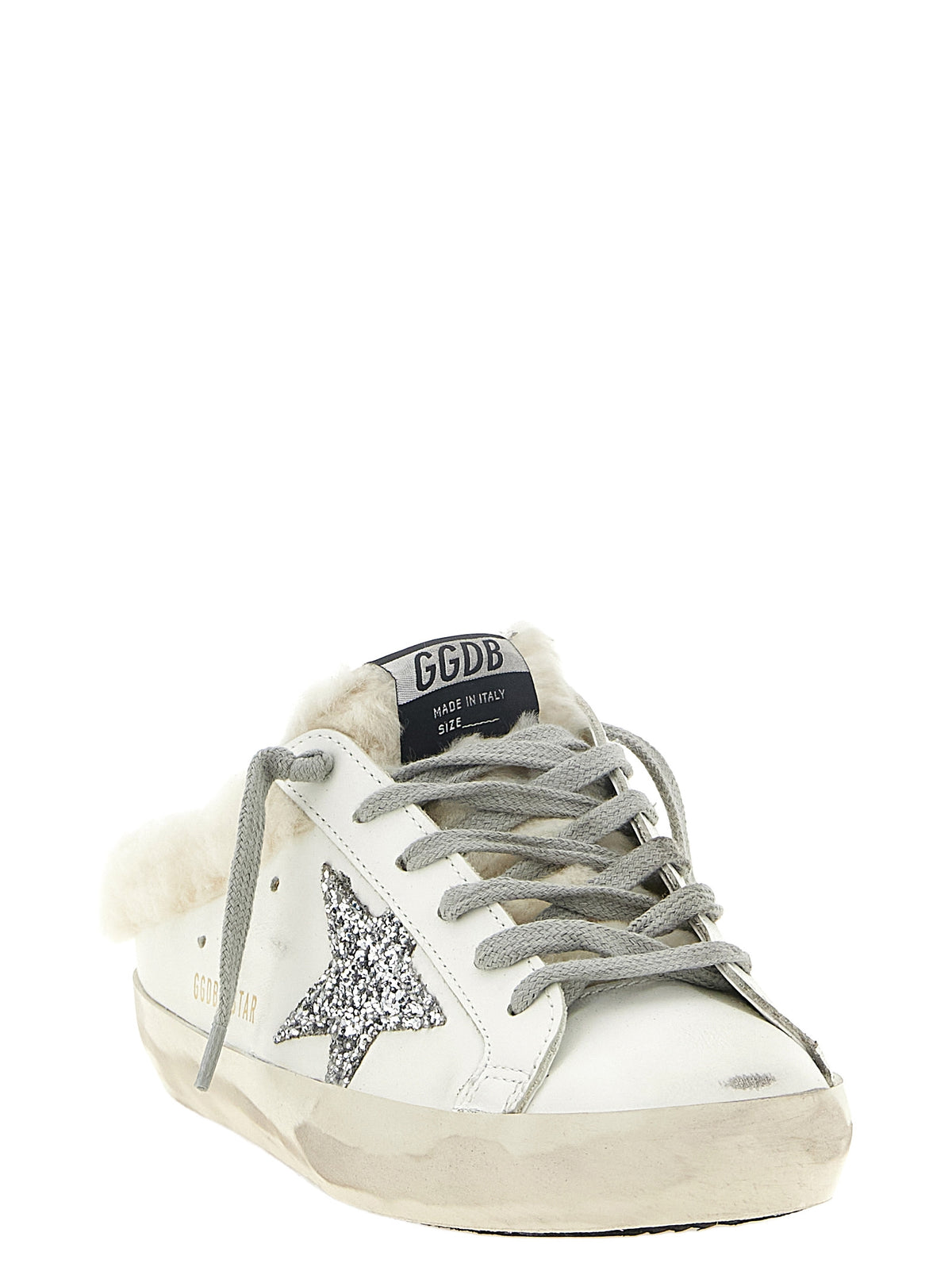 Golden Goose White Leather Women's Slides