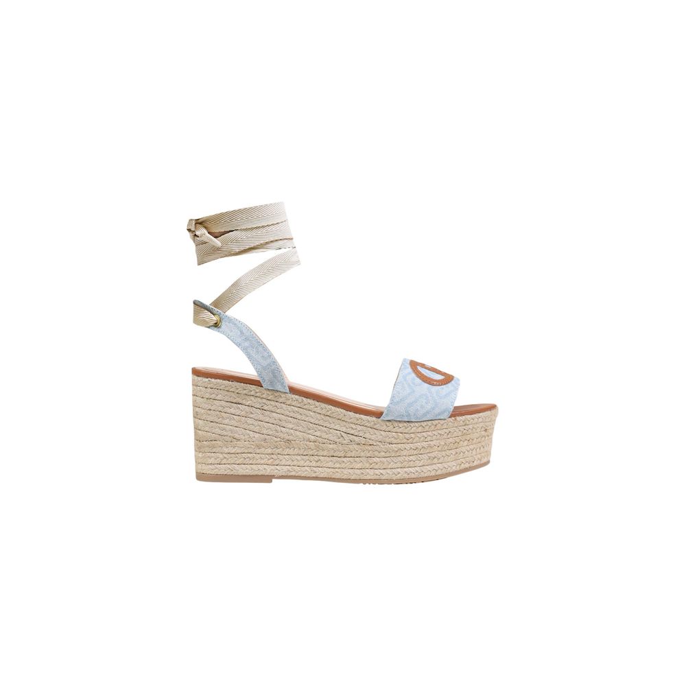 Liu Jo Light Blue Polyester Wedge Women's Sandals
