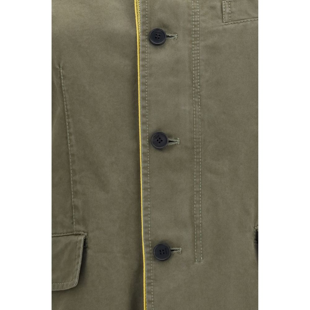 Fendi Bicolor Cotton Full-Length Women's Jacket