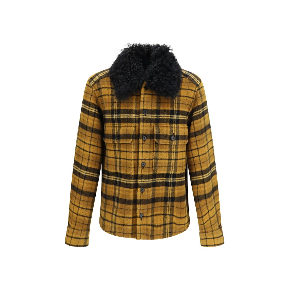 Fendi Multicolor Wool Oves Aries Full-Length Men's Jacket