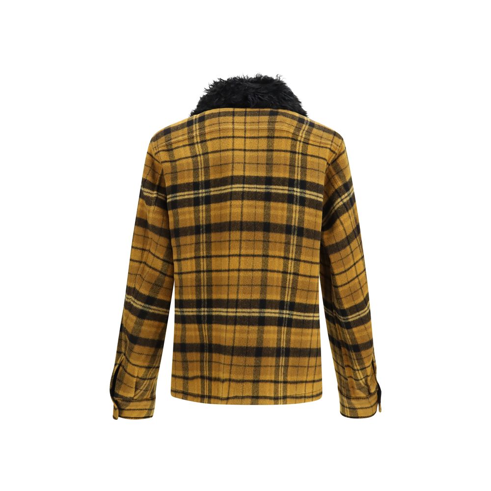 Fendi Multicolor Wool Oves Aries Full-Length Men's Jacket