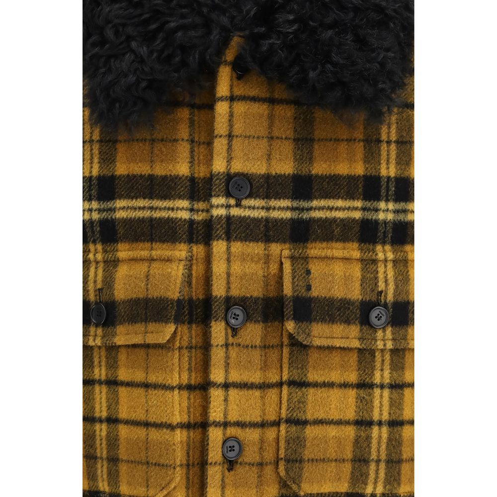 Fendi Multicolor Wool Oves Aries Full-Length Men's Jacket