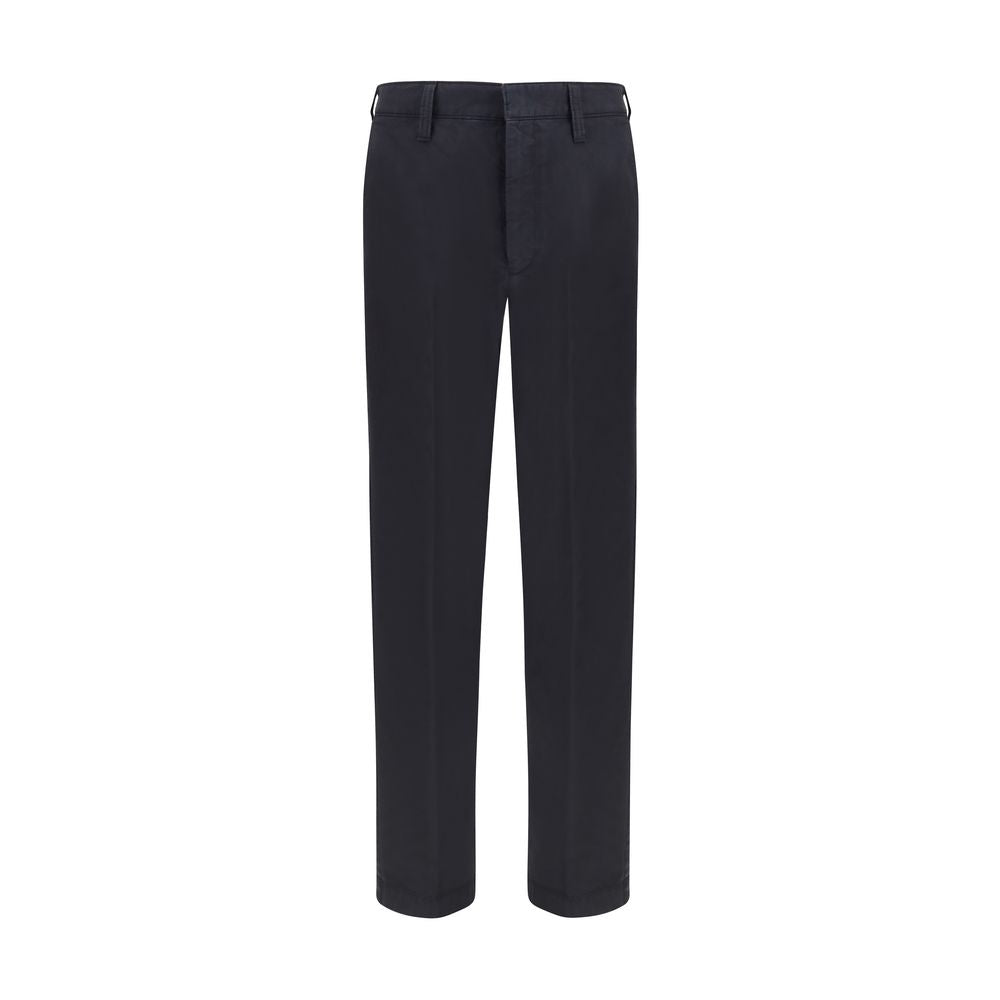 Prada Blue Cotton Casual Men's Pants