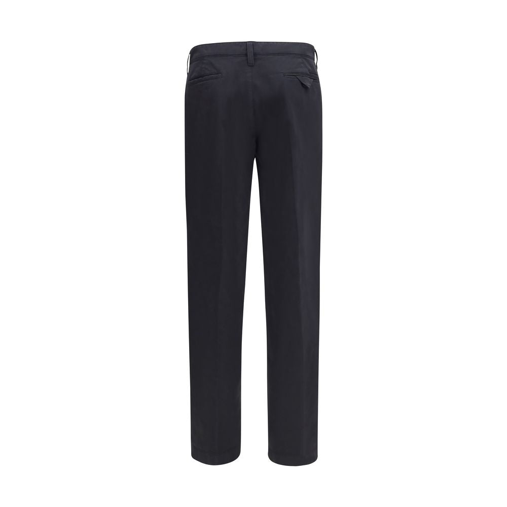 Prada Blue Cotton Casual Men's Pants
