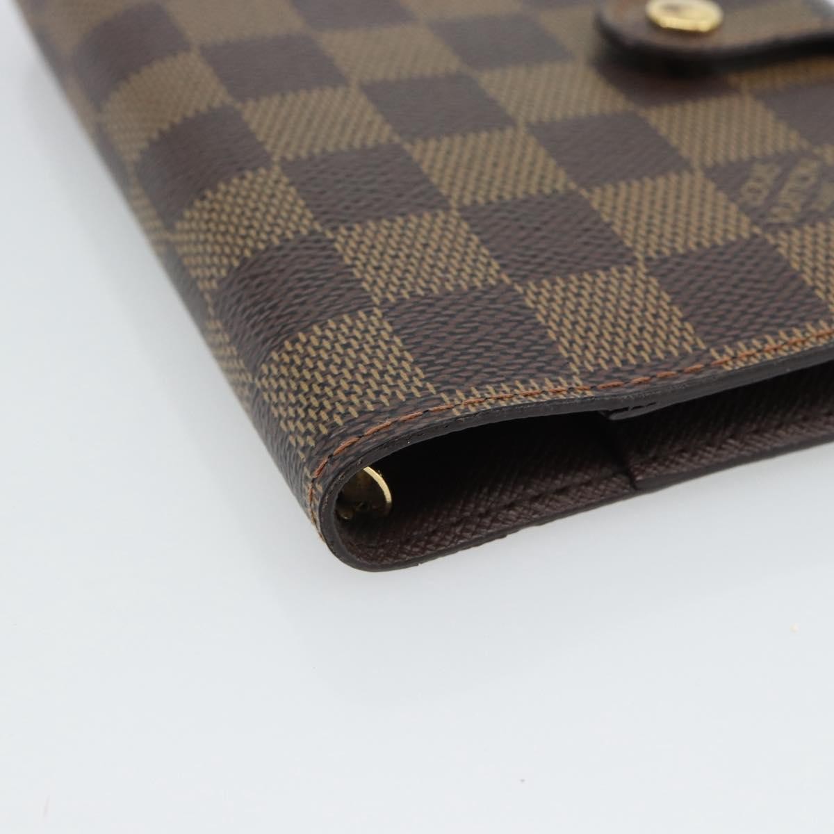 Louis Vuitton Ring Agenda Cover Damier Brown Canvas Briefcase Bag (Pre-Owned)