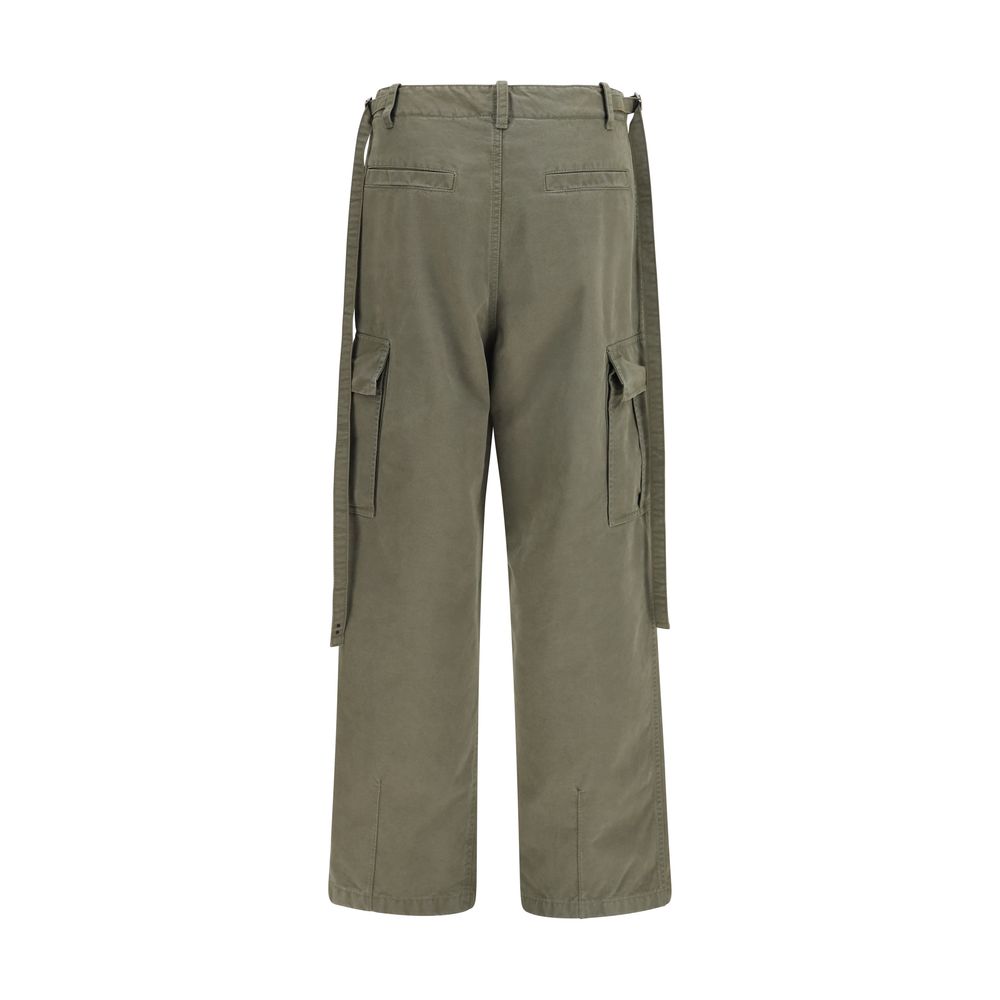 Fendi Bicolor Cotton Cargo Women's Pants