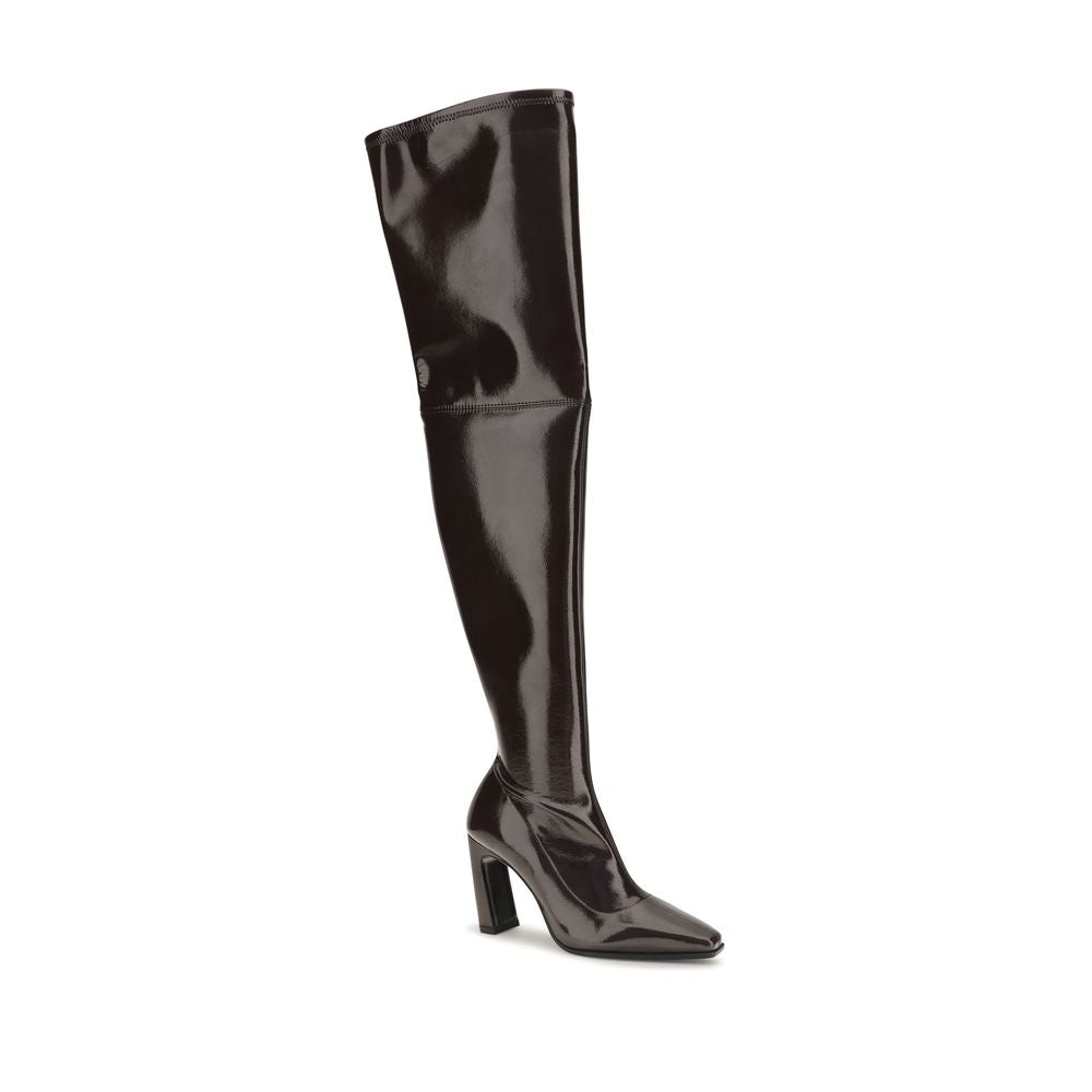 Stuart Weitzman Brown Rayon Over The Women's Knee