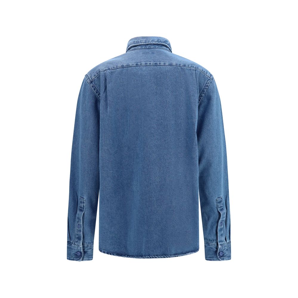 Deperlu Blue Denim Men's Shirt