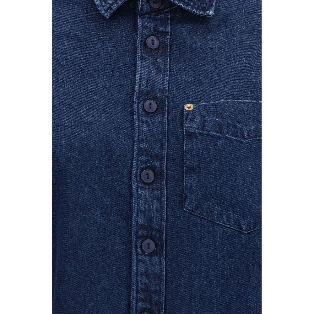 Deperlu Blue Denim Men's Shirt