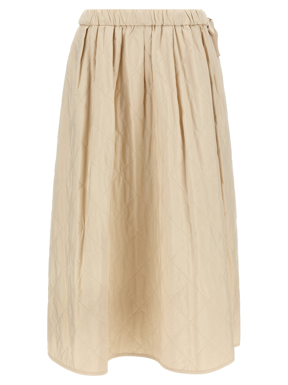 Max Mara Beige Polyamide Midi Women's Skirt