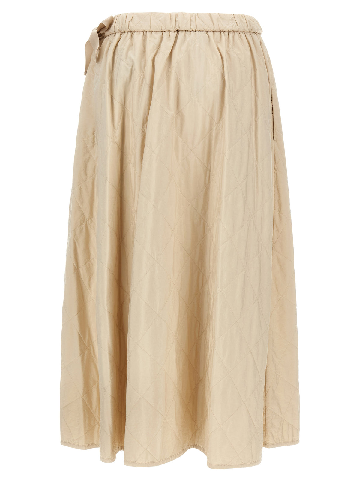 Max Mara Beige Polyamide Midi Women's Skirt