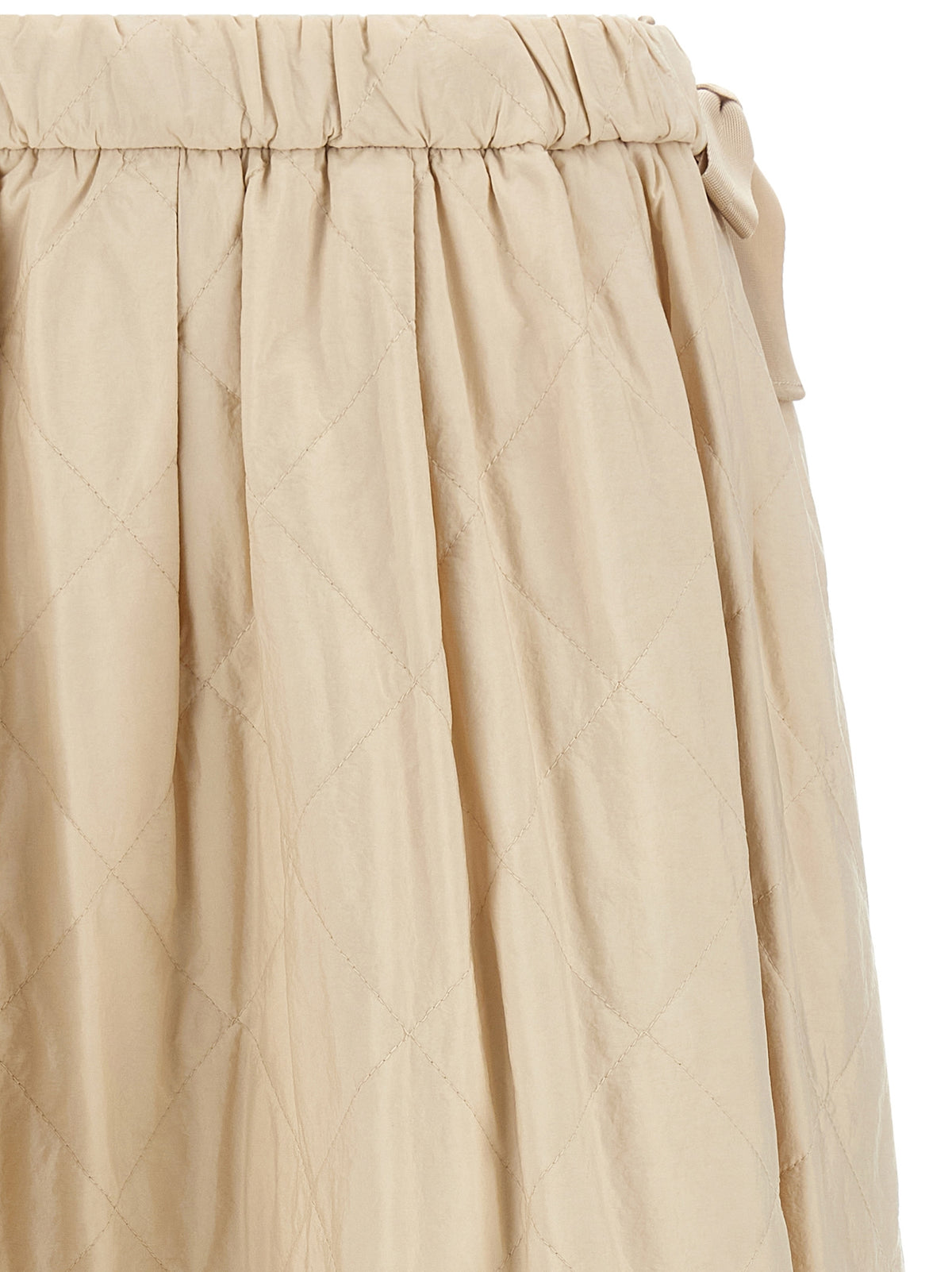 Max Mara Beige Polyamide Midi Women's Skirt