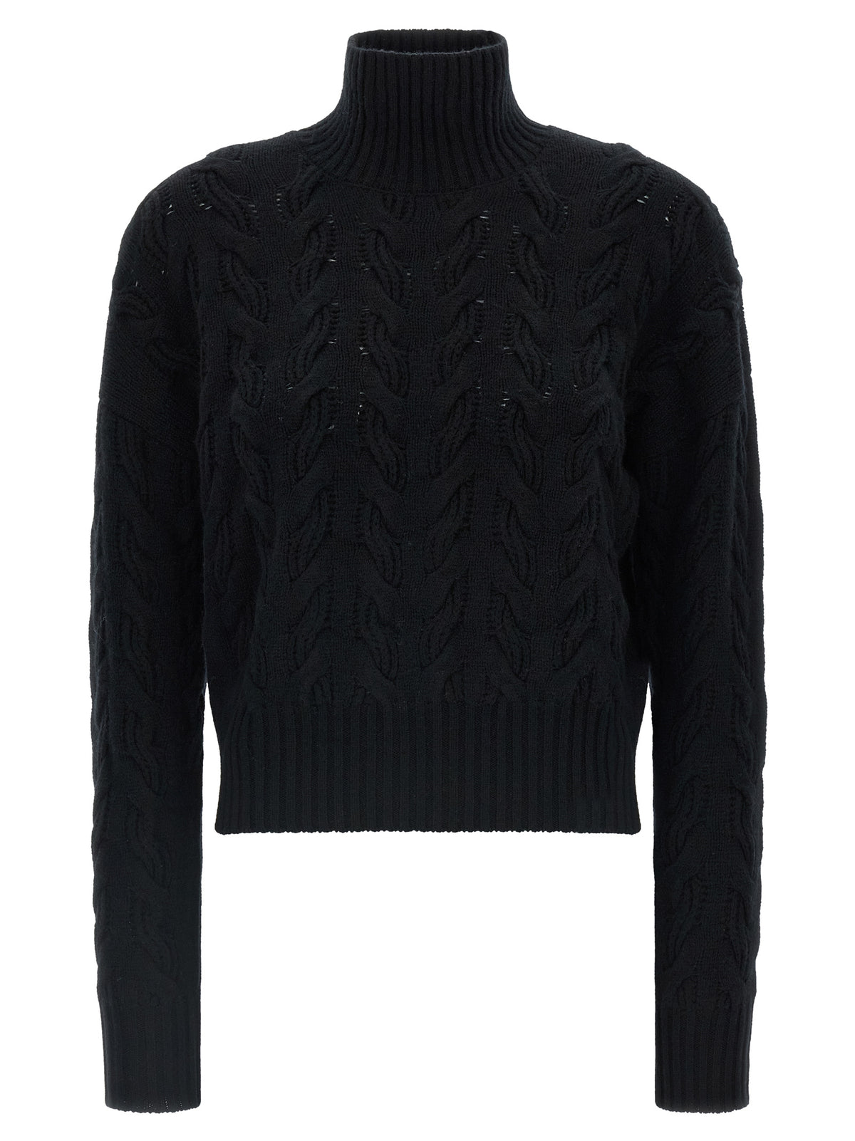 Max Mara Black Wool Women's Cardigan