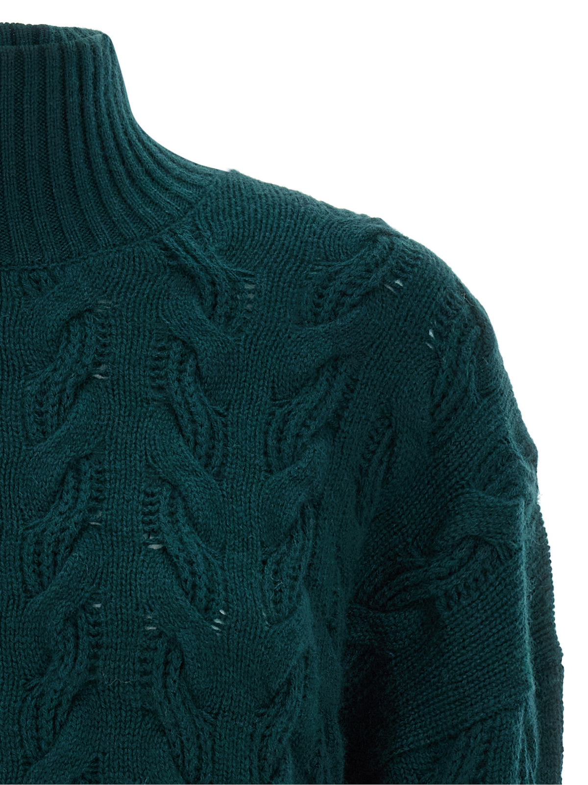 Max Mara Bicolor Wool Women's Cardigan