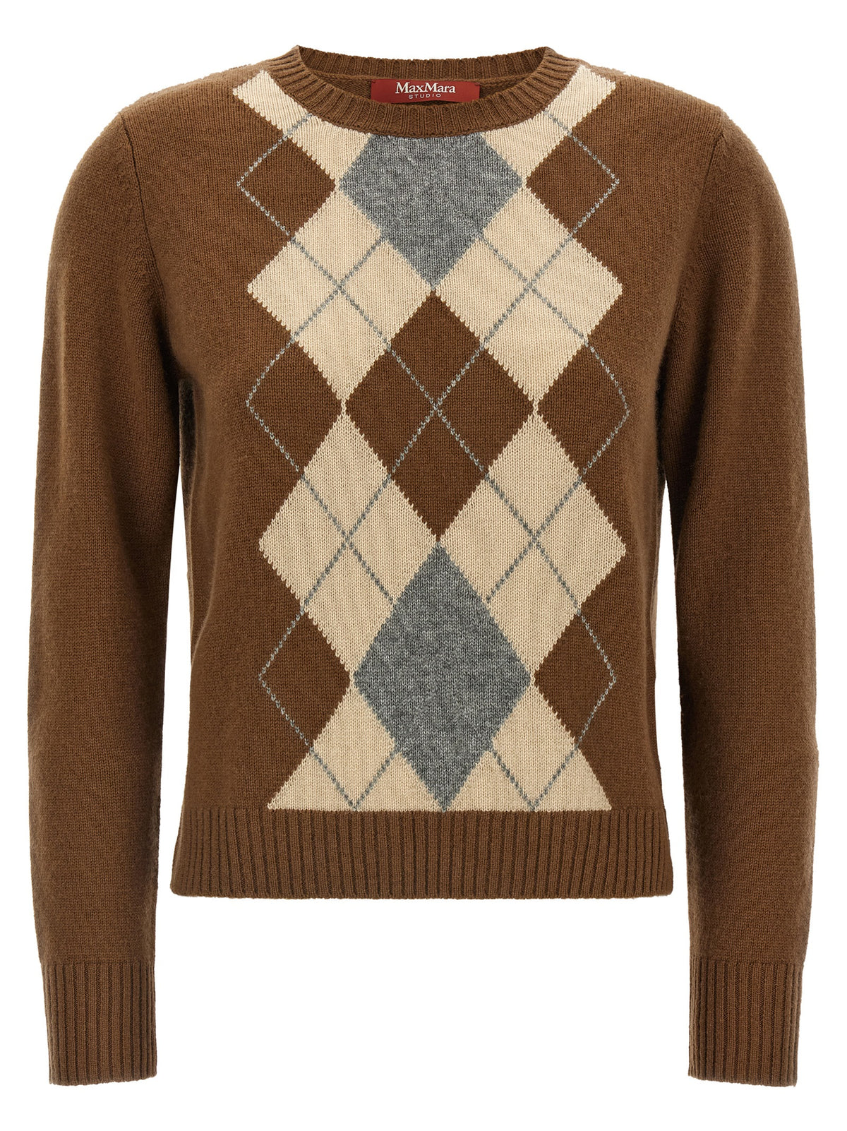 Max Mara Brown Wool Women's Cardigan