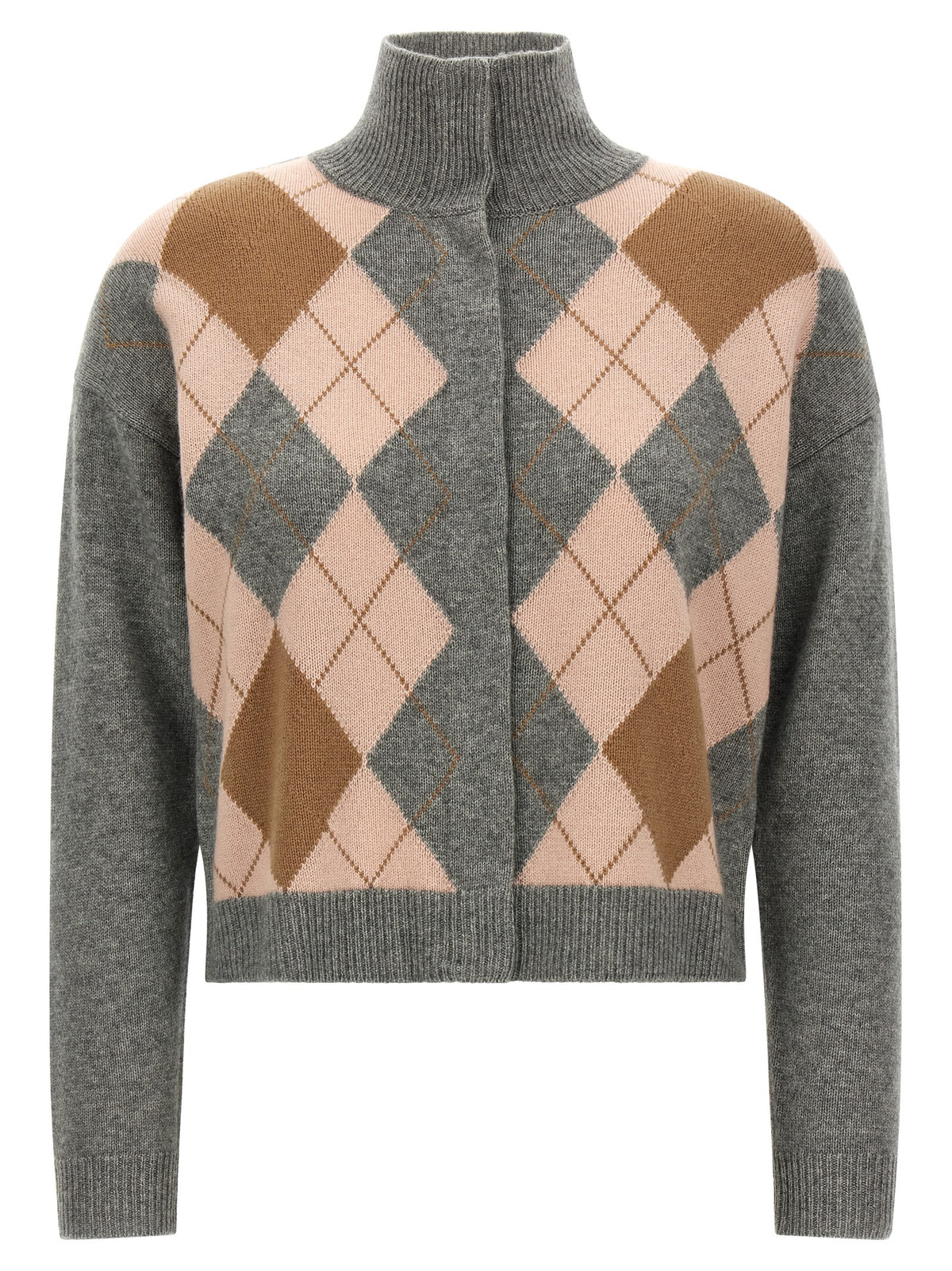 Max Mara Gray Wool Women's Cardigan