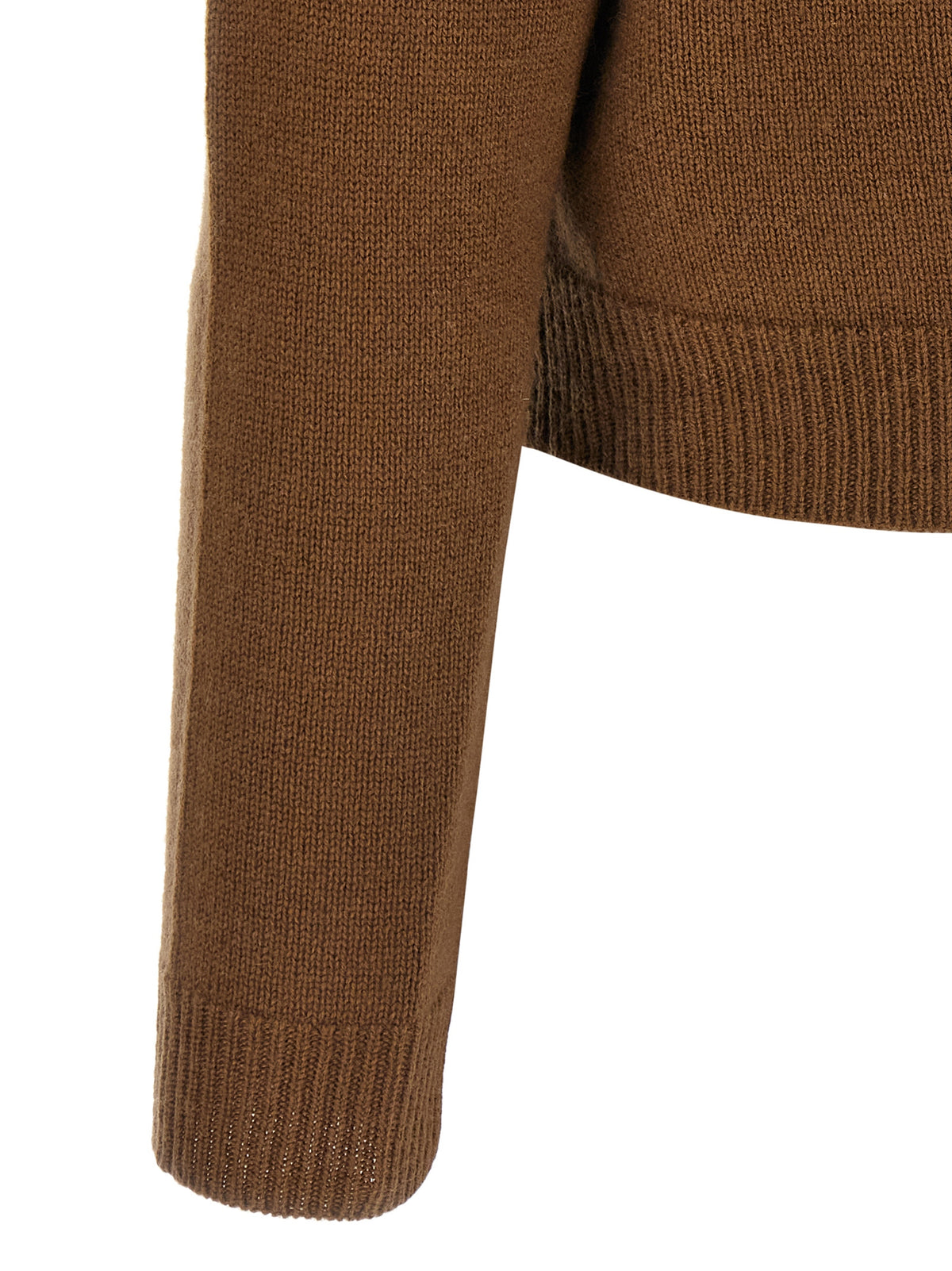 Max Mara Brown Wool Women's Cardigan