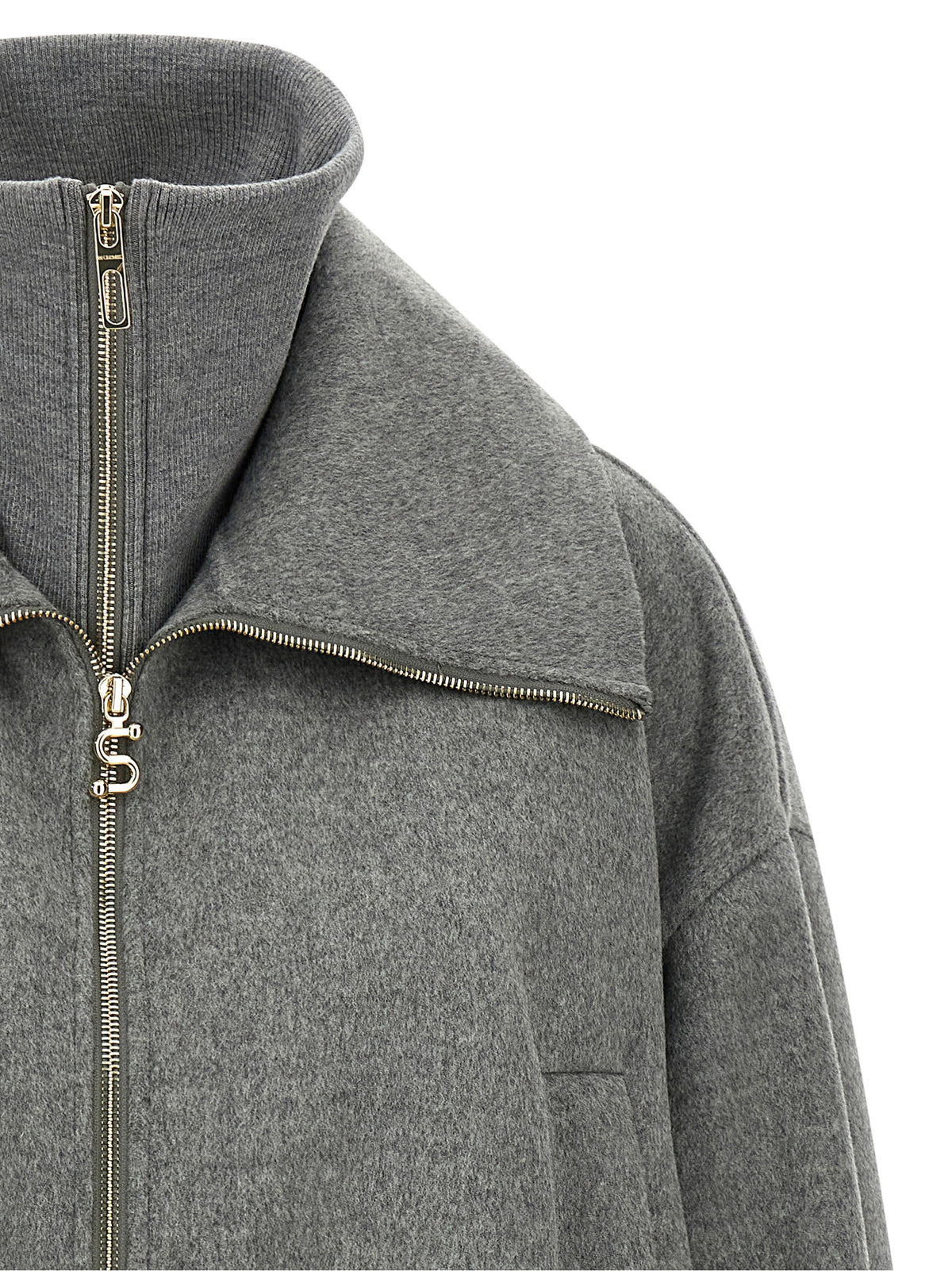 Sportmax Gray Wool Women's Bomber