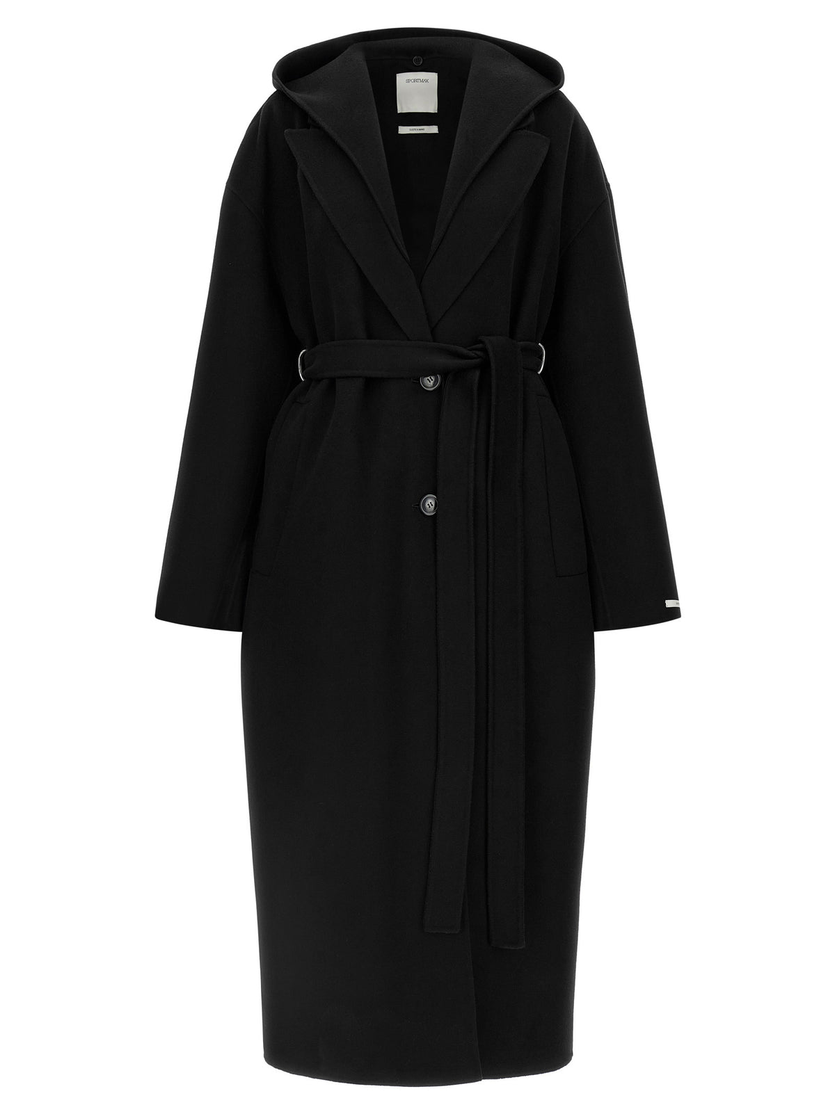 Sportmax Black Wool Women's Coat