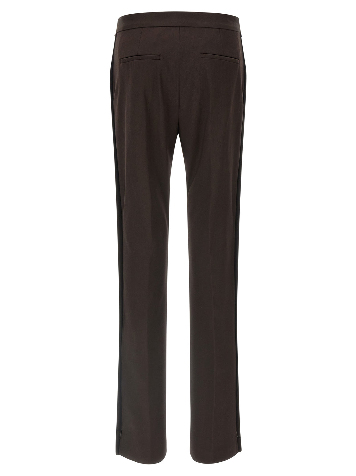 Sportmax Brown Virgin Wool Dress Women's Pants