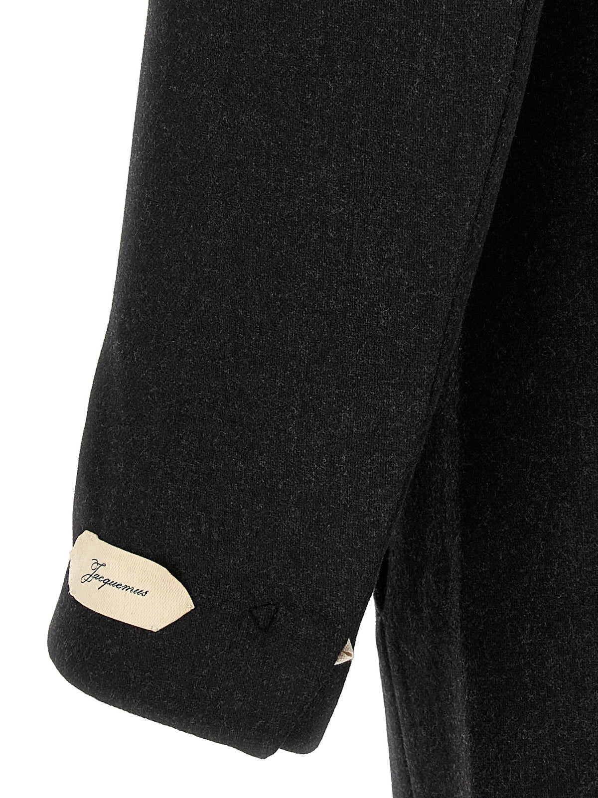 Jacquemus Gray Virgin Wool Men's Coat