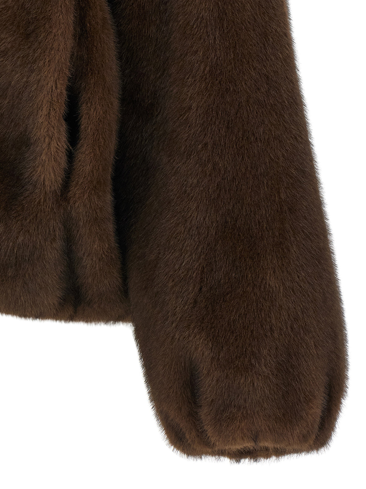 P.A.R.O.S.H. Brown Polyester Women's Bomber