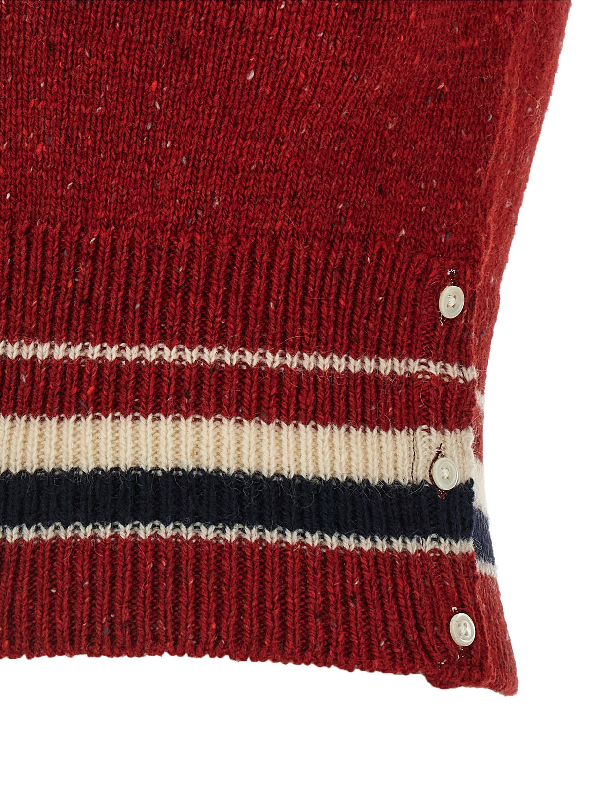 Thom Browne Red Wool Sleeveless Women's Jacket
