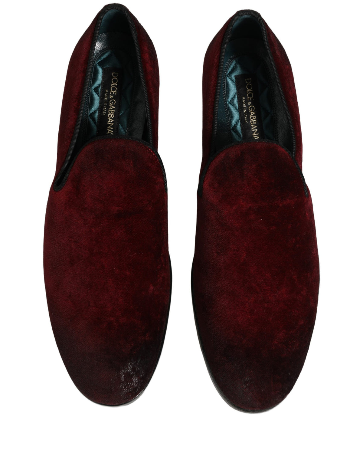 Dolce & Gabbana Maroon Suede Slip On Slippers Loafers Men's Shoes