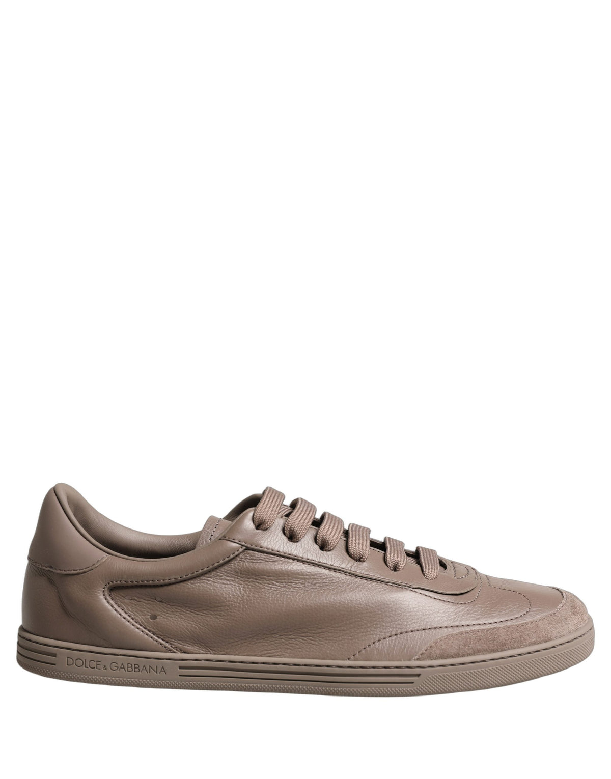 Dolce & Gabbana Taupe Saint Tropez Low Top Sneakers Men's Shoes