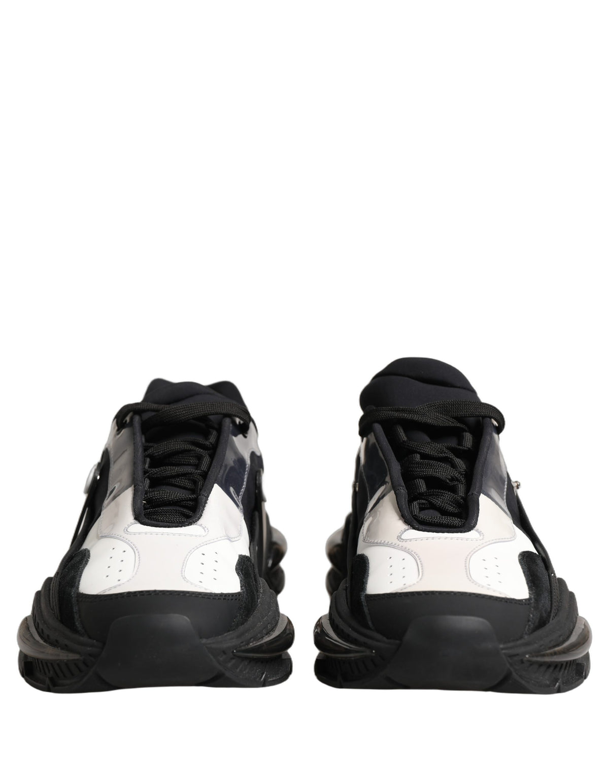 Dolce & Gabbana White Black Logo Airmaster Men Sneakers Men's Shoes