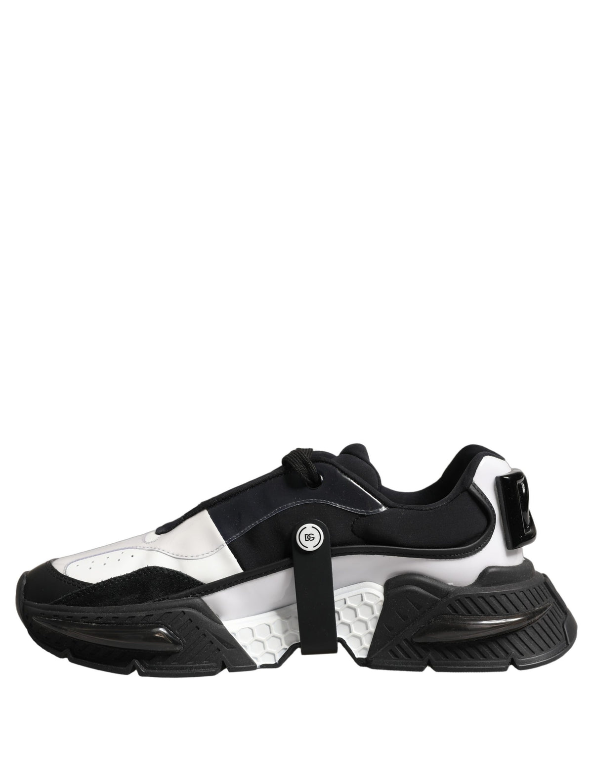 Dolce & Gabbana White Black Logo Airmaster Men Sneakers Men's Shoes