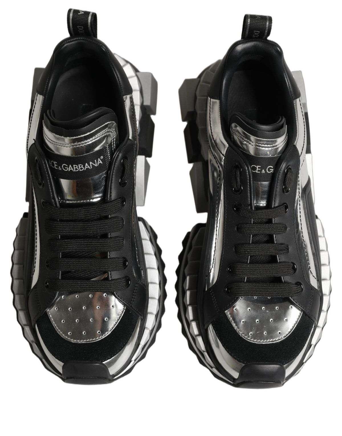 Dolce & Gabbana Black Two-Tone Super King Men Sneakers Men's Shoes (Pre-Owned)