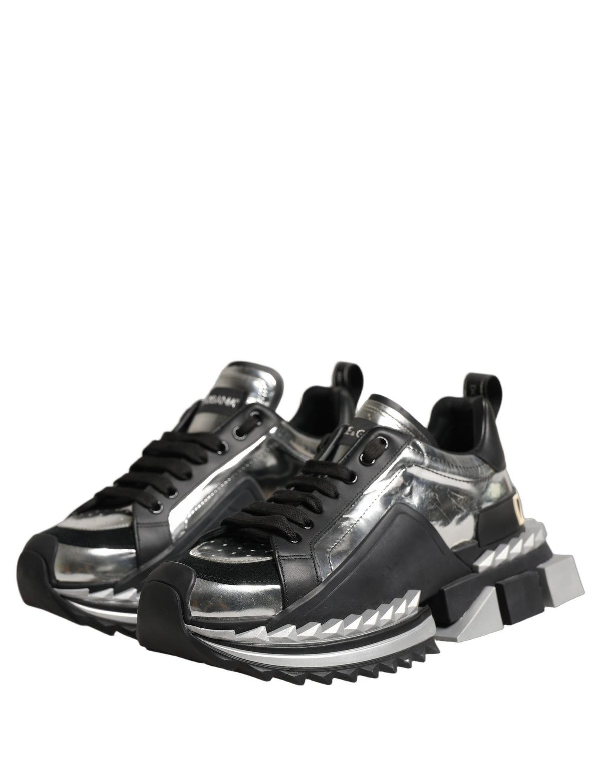 Dolce & Gabbana Black Two-Tone Super King Men Sneakers Men's Shoes (Pre-Owned)