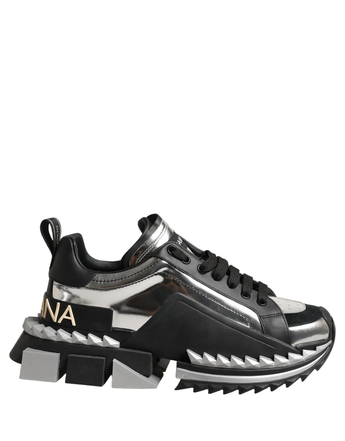 Dolce & Gabbana Black Two-Tone Super King Men Sneakers Men's Shoes (Pre-Owned)