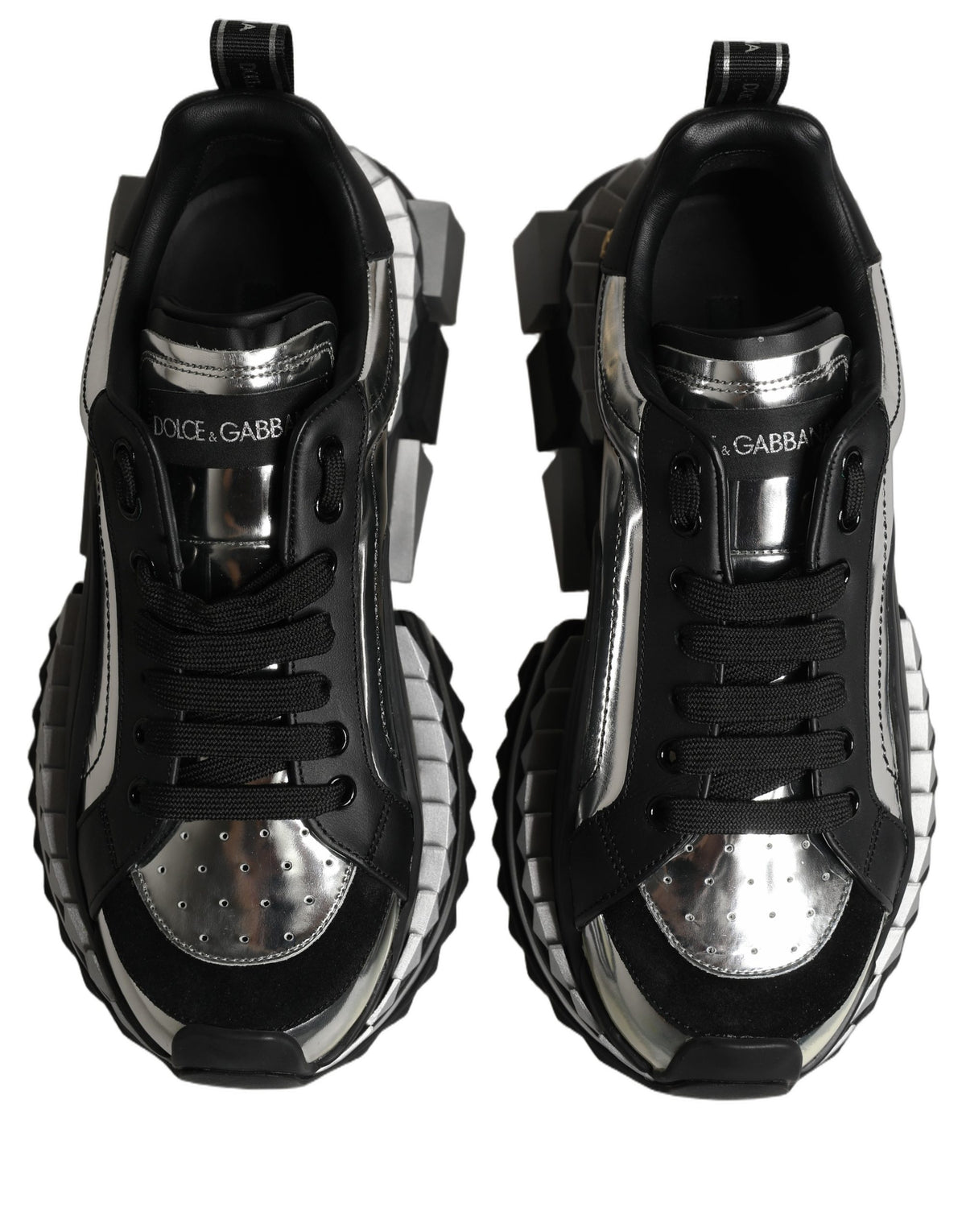 Dolce & Gabbana Black Two-Tone Super King Men Sneakers Men's Shoes (Pre-Owned)