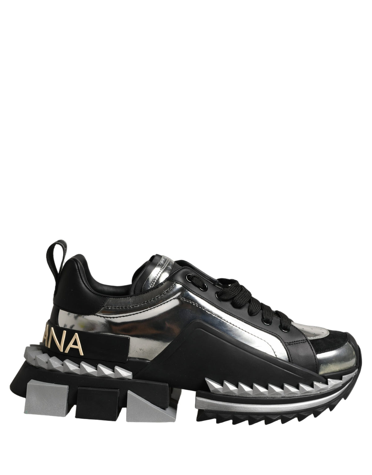 Dolce & Gabbana Black Two-Tone Super King Men Sneakers Men's Shoes (Pre-Owned)