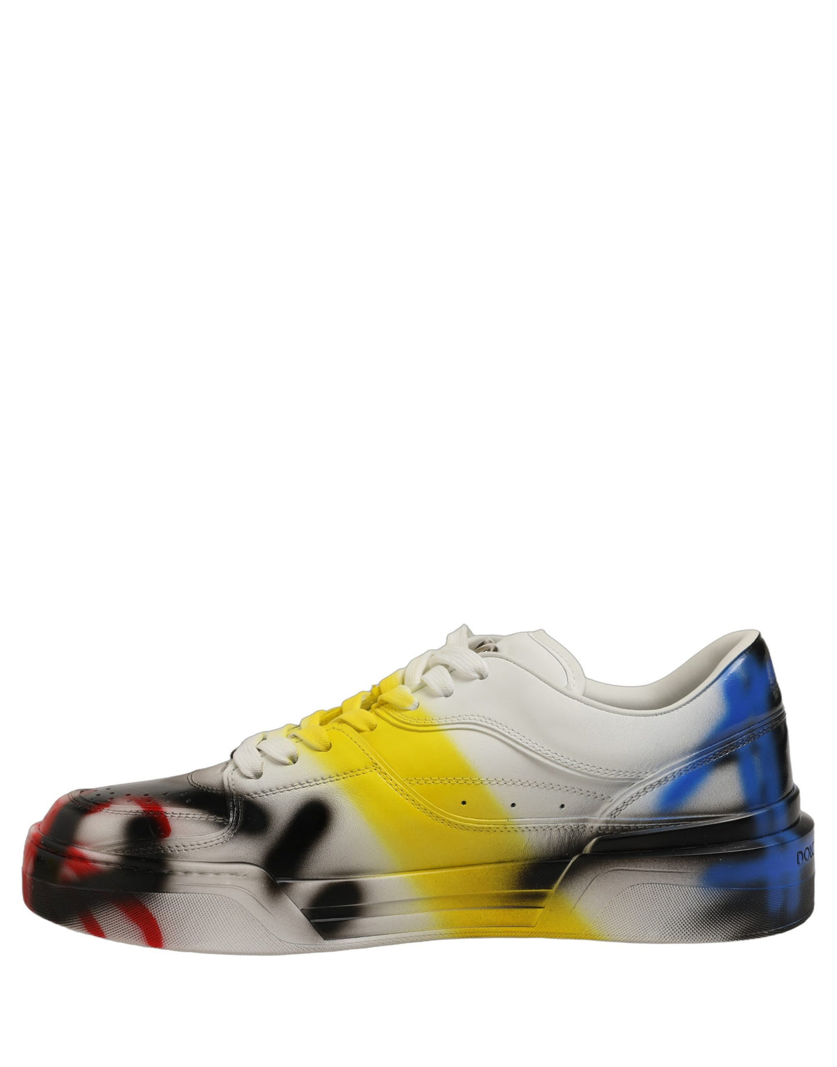 Dolce & Gabbana Multicolor New Roma Paint Sneakers Men Men's Shoes