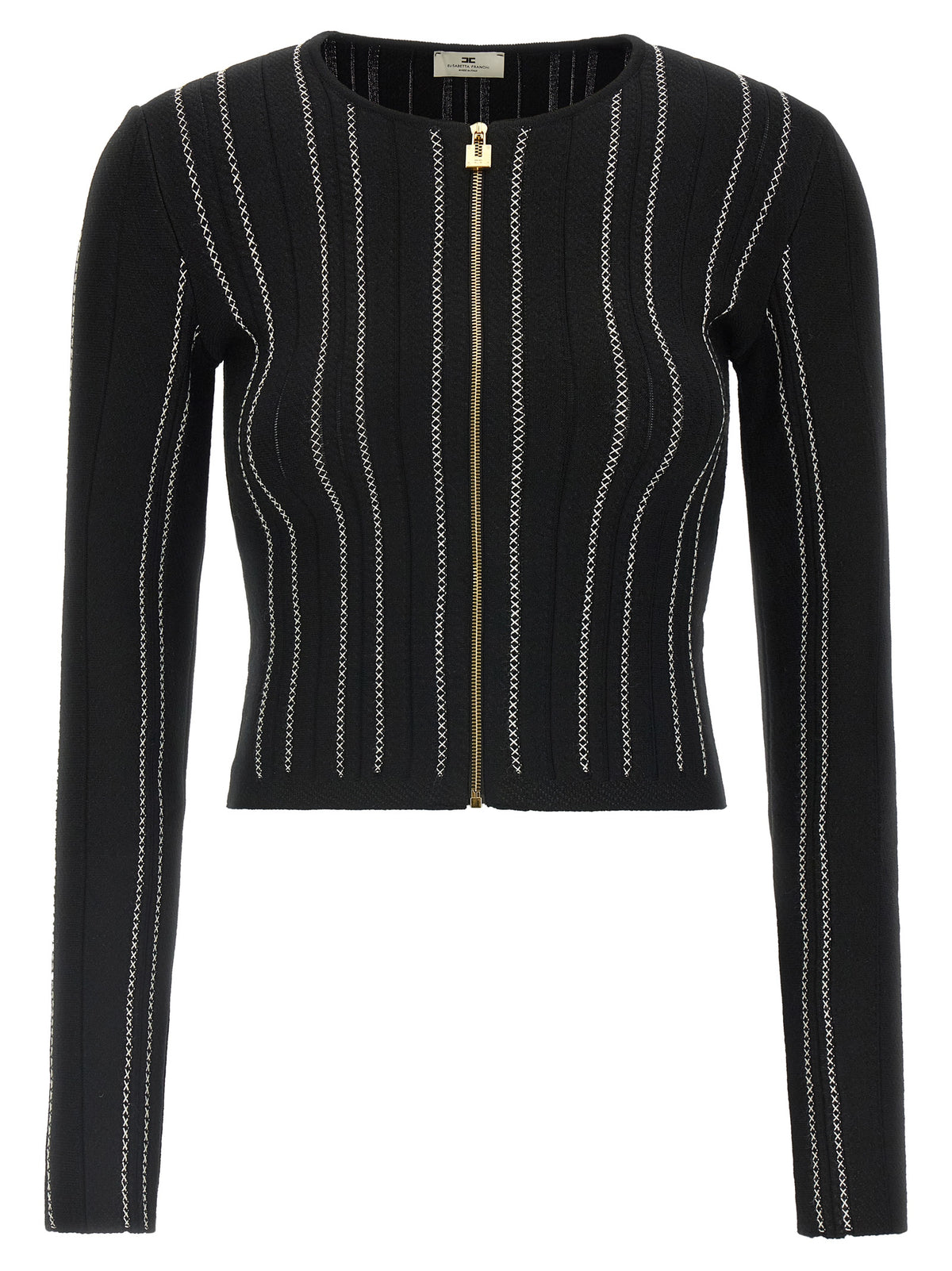 Elisabetta Franchi Black Viscose Women's Cardigan
