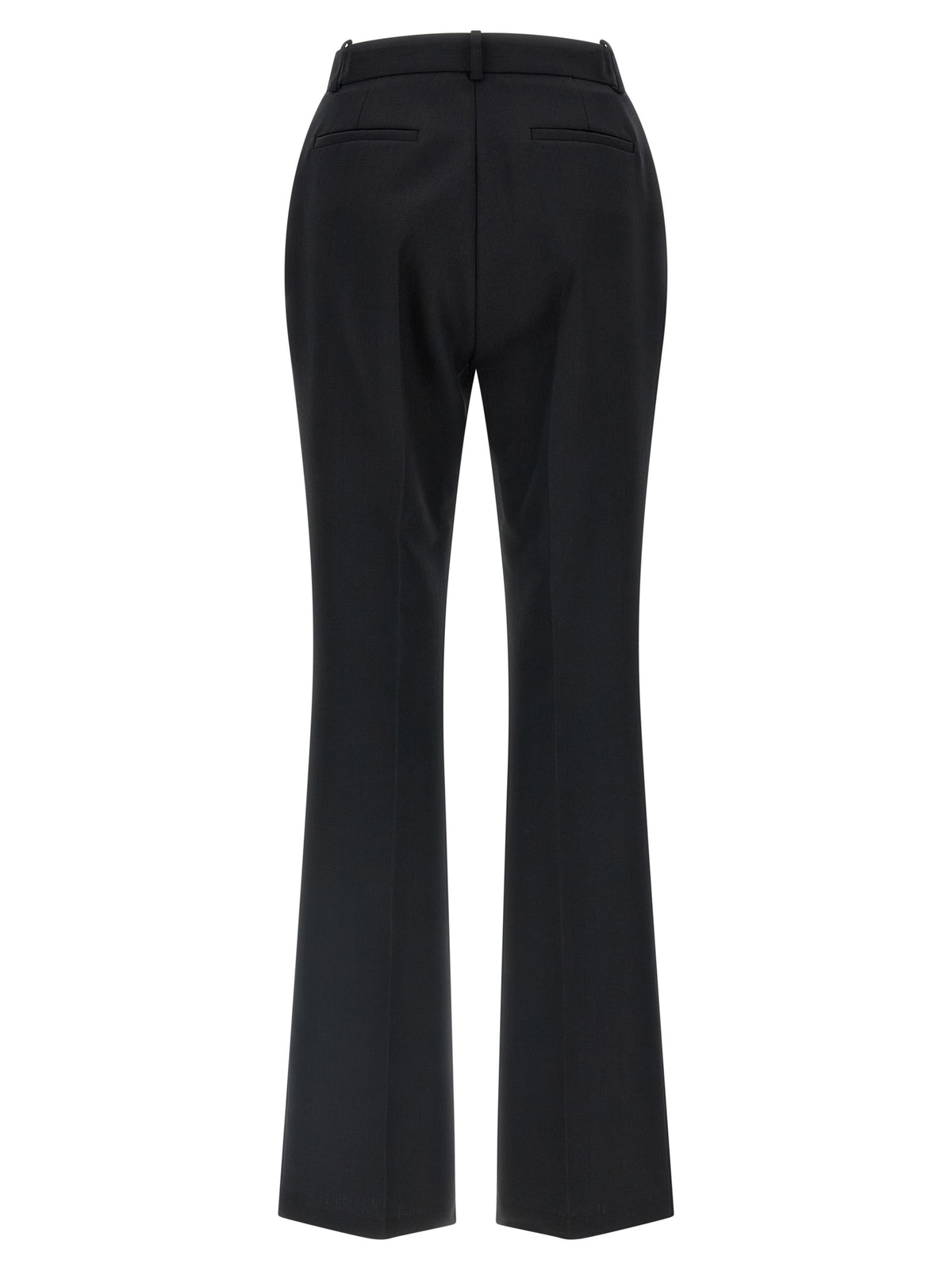 Elisabetta Franchi Black Virgin Wool Flared Women's Pants